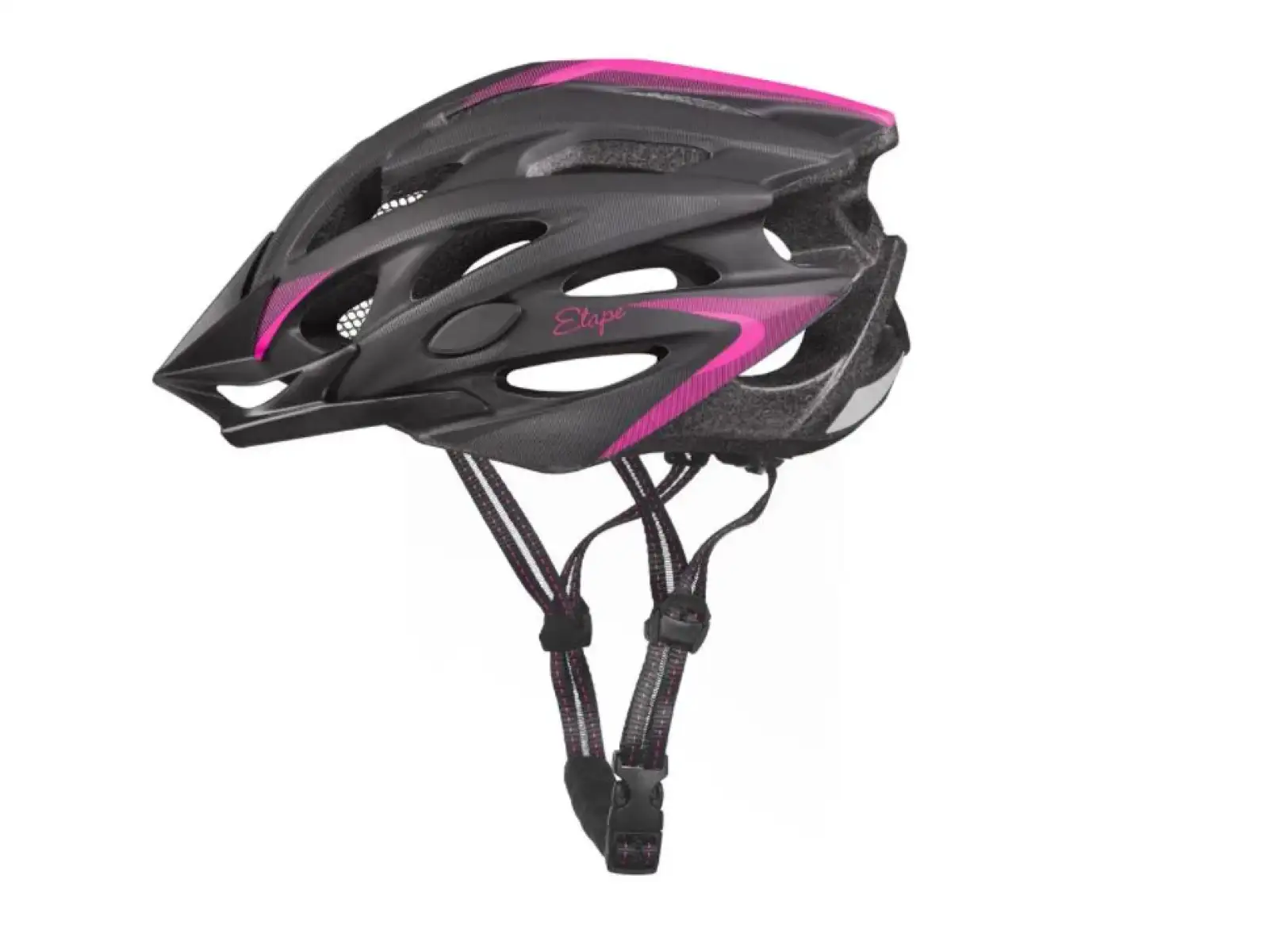 Etape Venus cyklistická prilba čierna/ružová mat