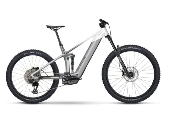 Raymon Vamok Comp silver/white celoodpružený elektrobicykel