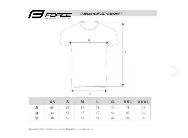 Force Bike pánske tričko krátky rukáv červená
