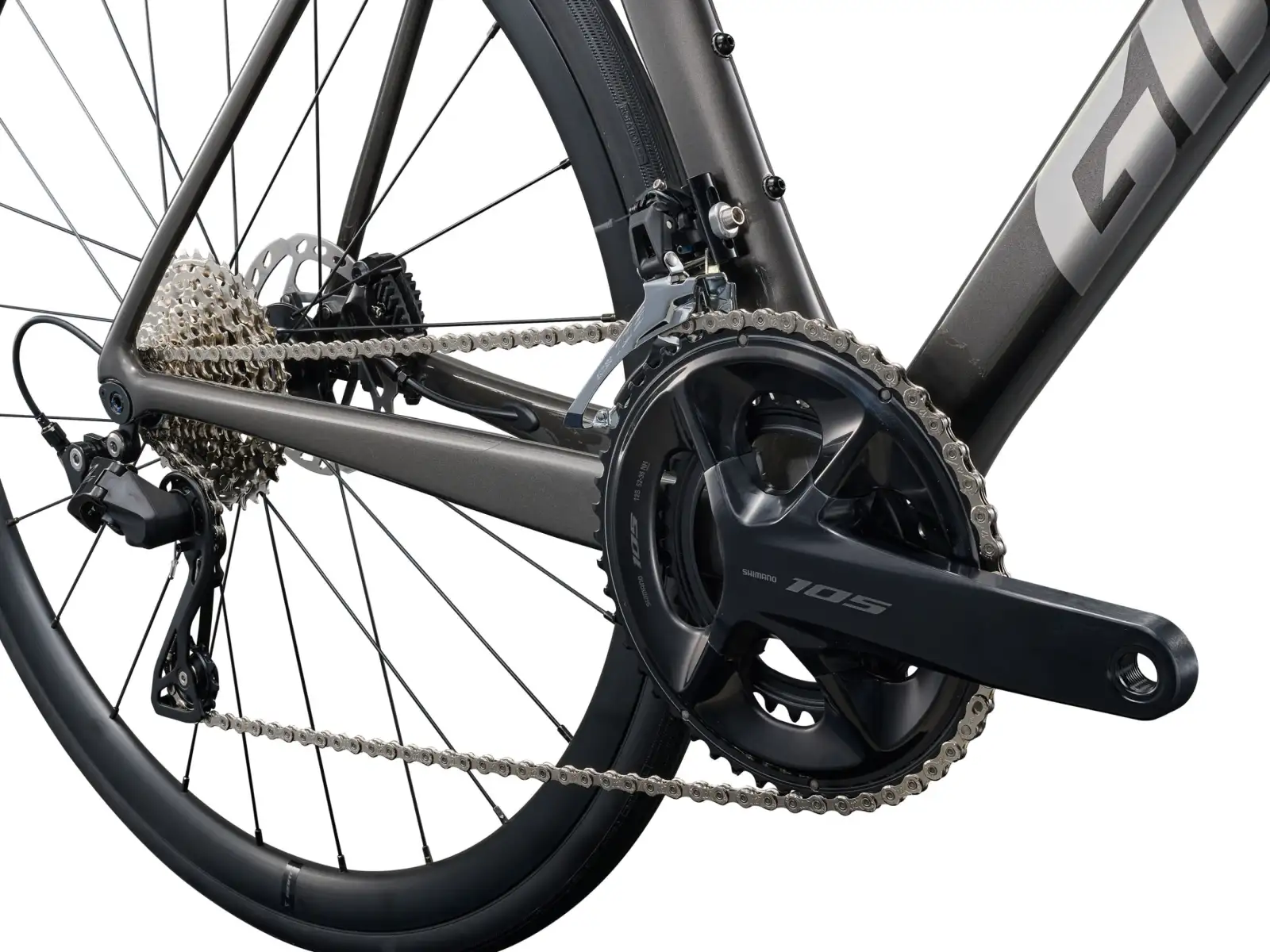 Giant TCR Advanced 2 KOM cestný bicykel Stealth Chrome