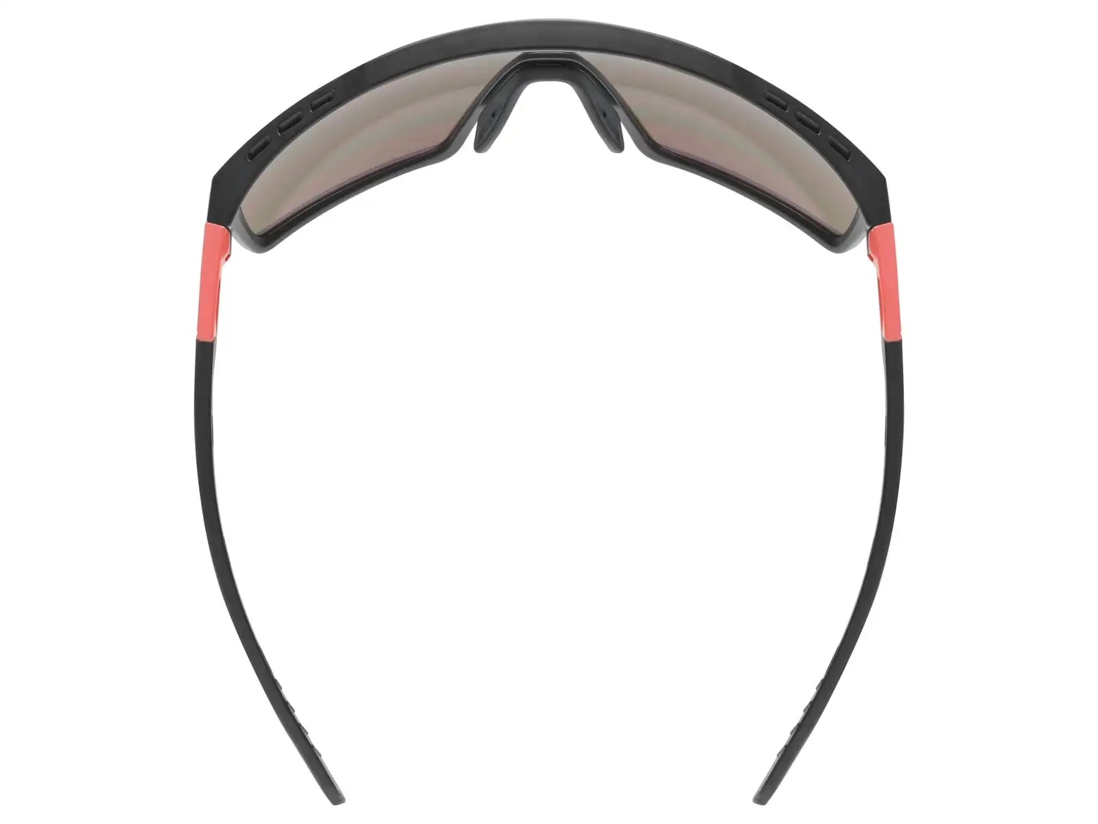 Uvex MTN Perform cyklistické okuliare Black Red M/Mirror Red