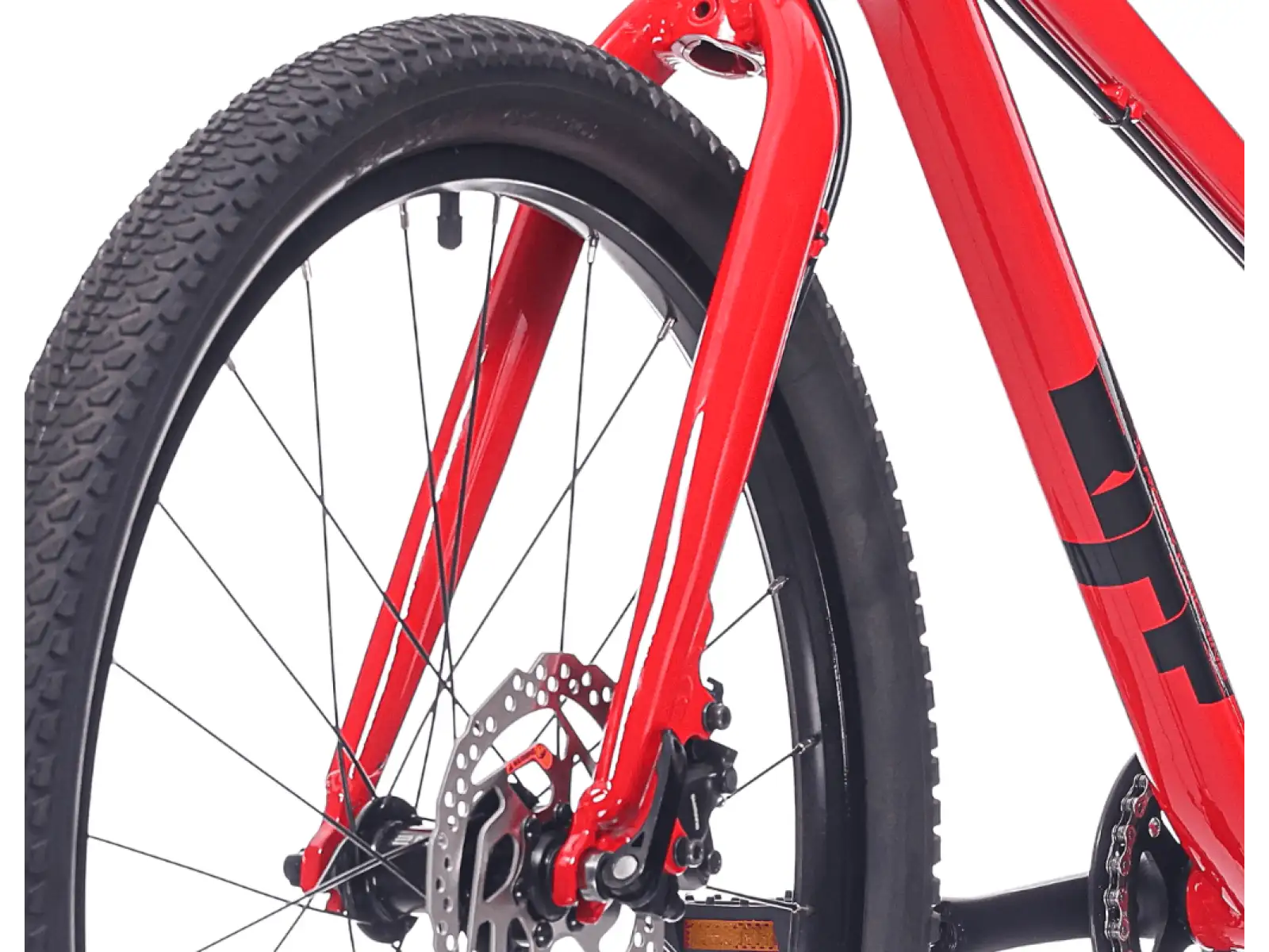 Rock Machine RIFF Tr 24 detský bicykel Gloss Fire Red
