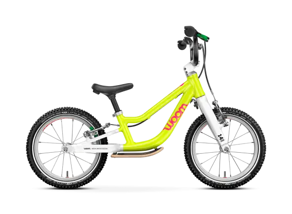 Woom GO 1 PLUS detské odrážadlo neon lime
