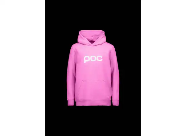 POC Hood Jr detská mikina s kapucňou Thulite Pink/Hydrogen White