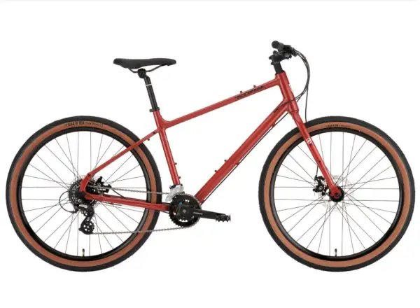 Kona 36e gravel bicykel Dew Red