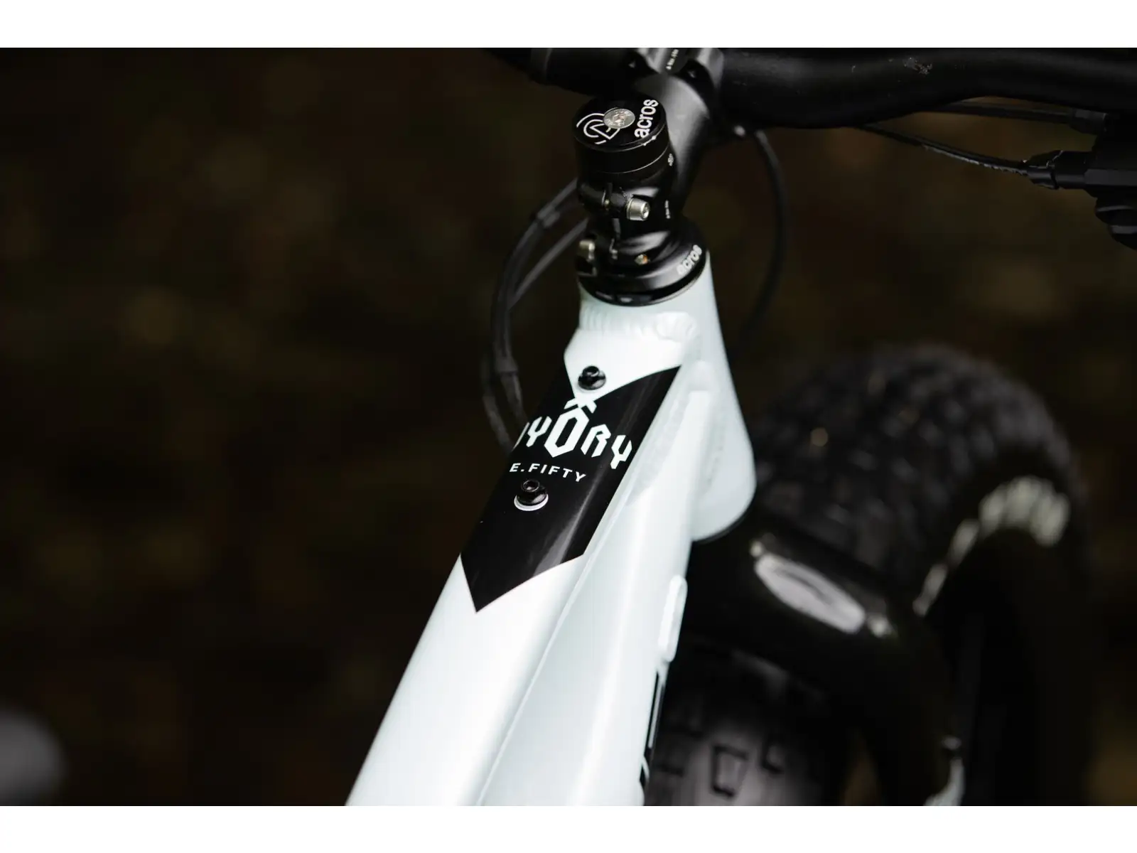 Rock Machine VYÖRY e50 S fatbike elektrobicykel Gloss White/Black VZORKA