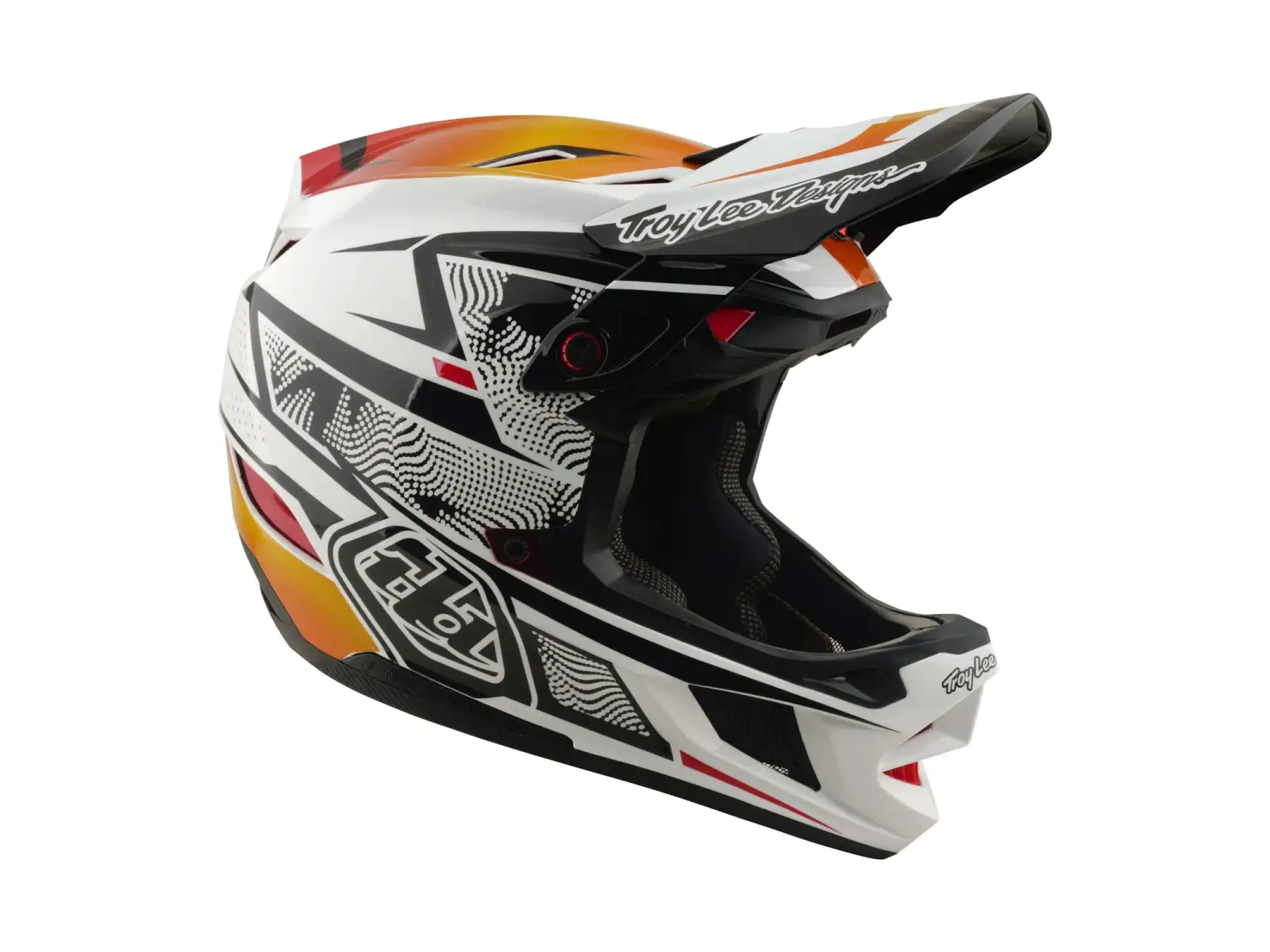 Troy Lee Designs D4 Composite MIPS prilba Lined up White