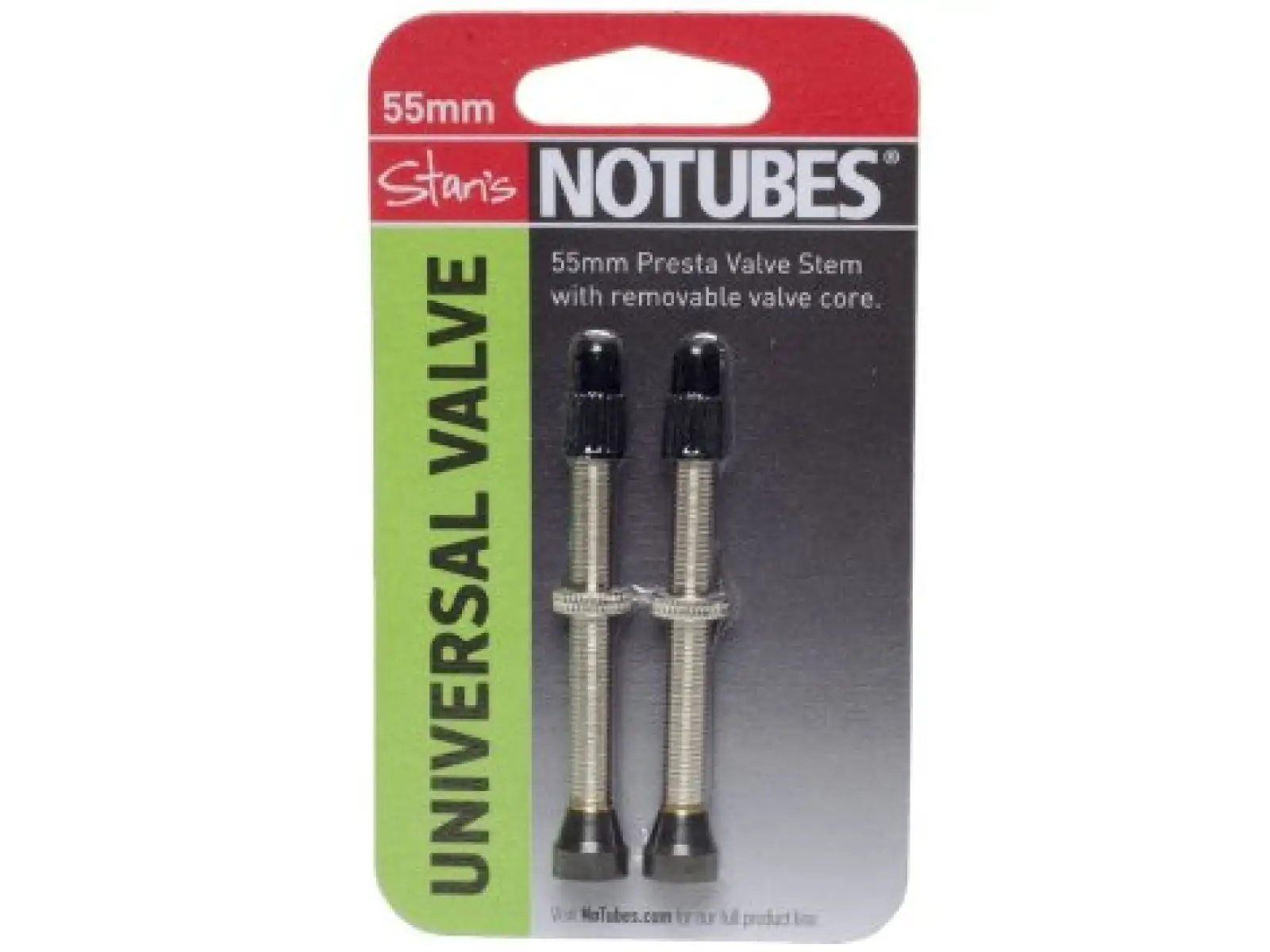 No Tubes Universal Tubeless ventily 55mm - pár
