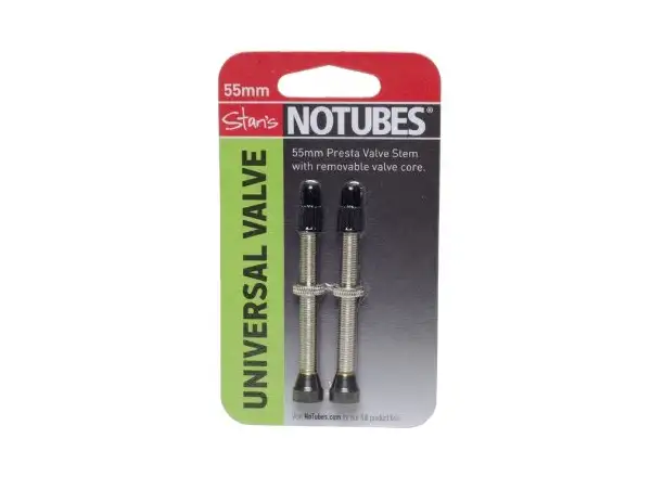 No Tubes Universal Tubeless ventily 55mm - pár