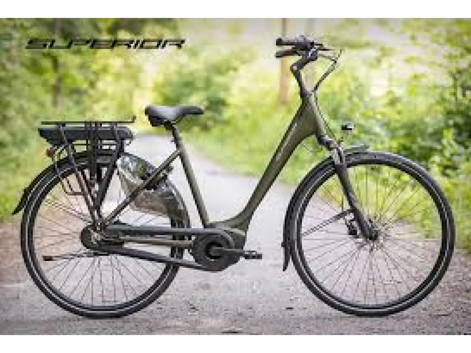 Mestský elektrobicykel Superior SBC 200 matný tmavozelený