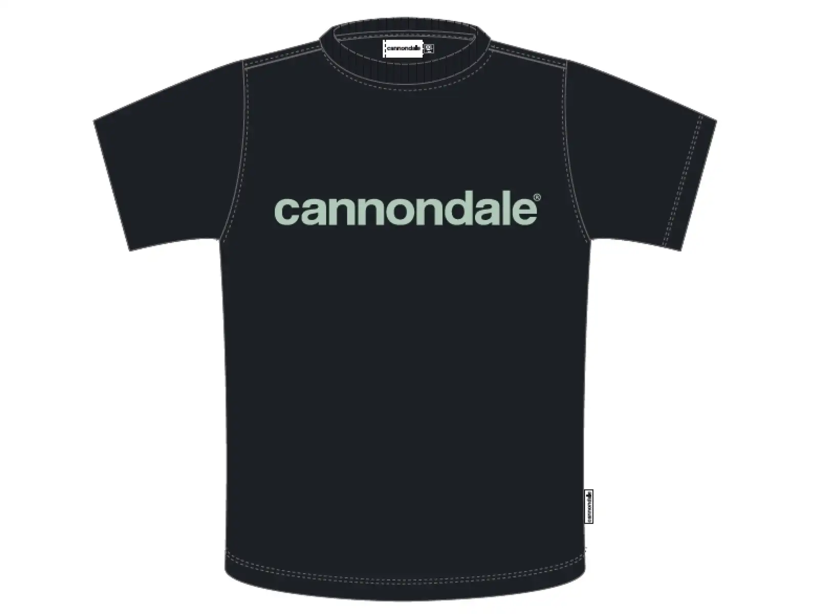 Cannondale Lifestyle pánske tričko krátky rukáv Black/Cool Mint
