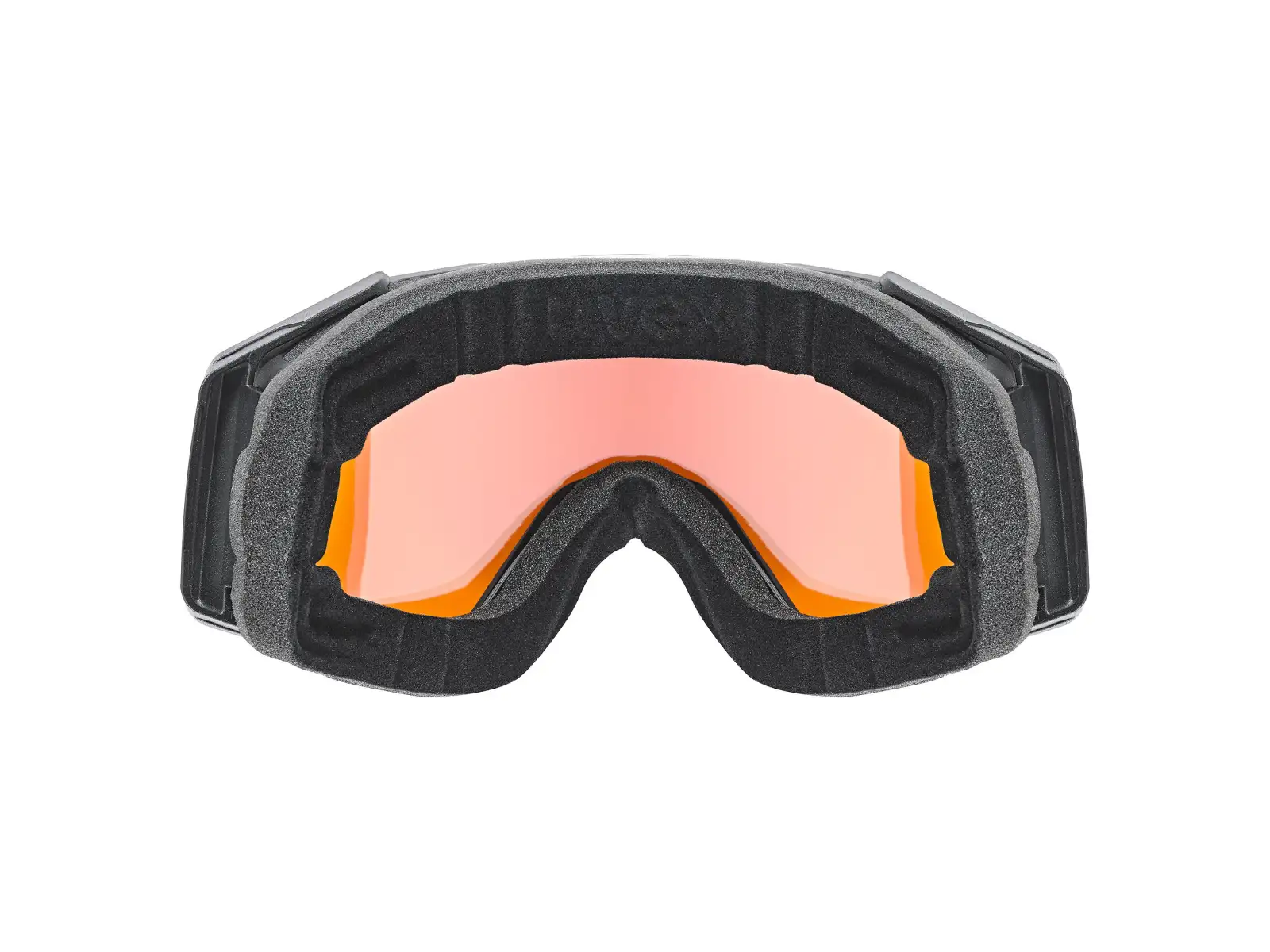 Uvex Gravity FM lyžiarske okuliare black matt/rainbow - yellow