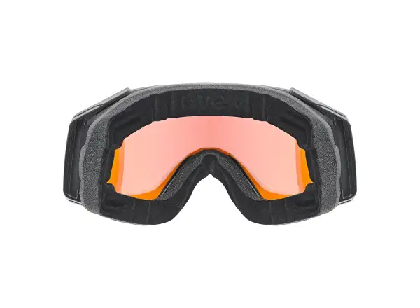 Uvex Gravity FM lyžiarske okuliare black matt/rainbow - yellow