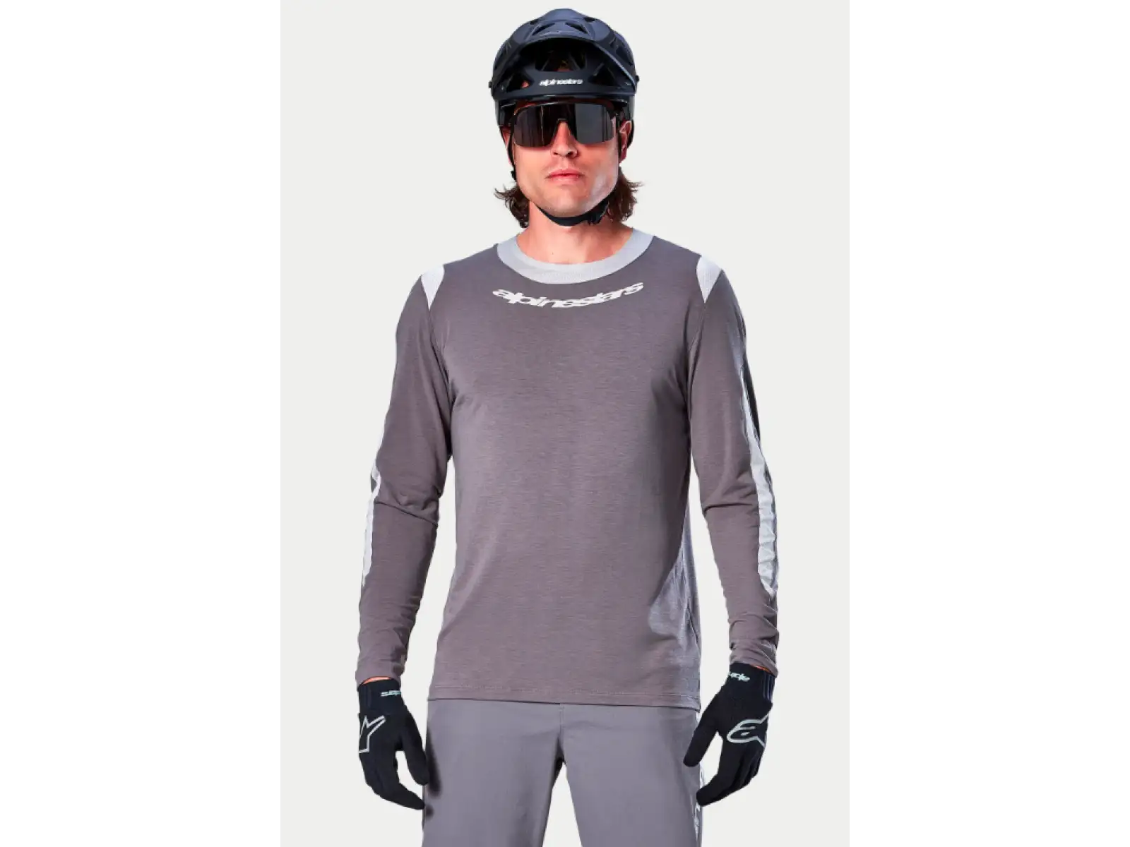 Alpinestars A-Dura Dri Wool pánsky dres dlhý rukáv Dark Grey