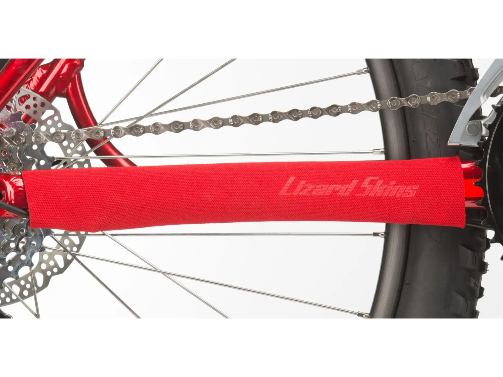 LIZARD SKINS ochrana rámu Small Neoprene Chainstay Protector Red