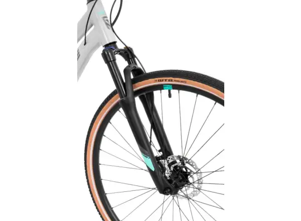 Rock Machine CrossRide 300 Lady gloss light grey/dark grey dámsky trekingový bicykel