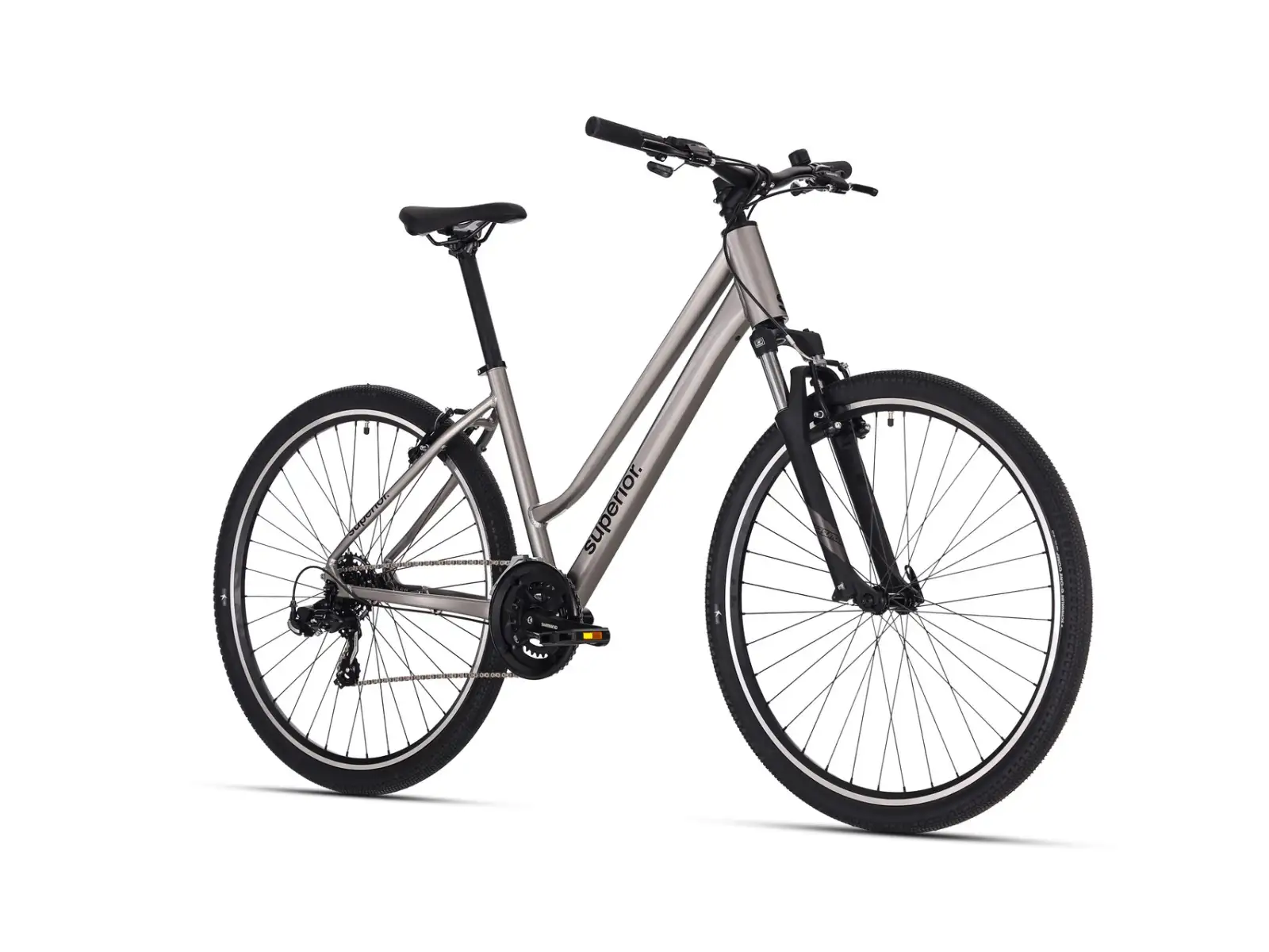 Superior Blox 6.0 MS trekingový bicykel Gloss Dark Chrome
