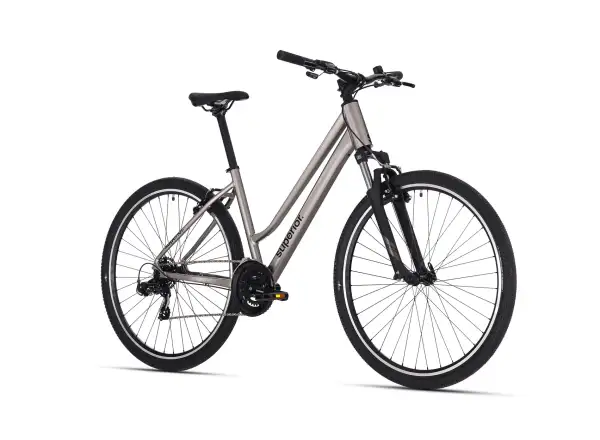 Superior Blox 6.0 MS trekingový bicykel Gloss Dark Chrome