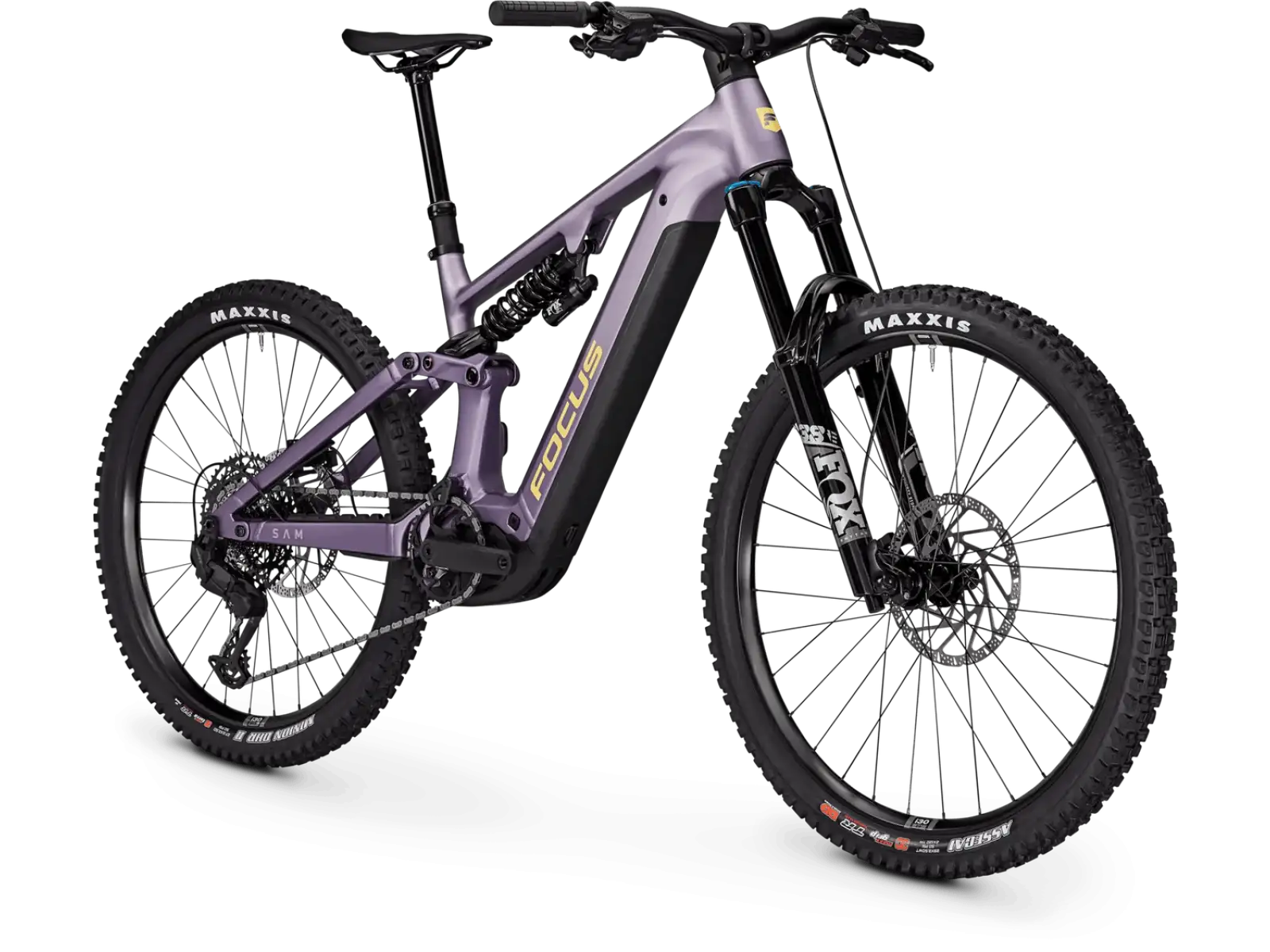 Focus SAM 8 800Wh celoodpružený elektrobicykel Lilac matt / Darklilac matt
