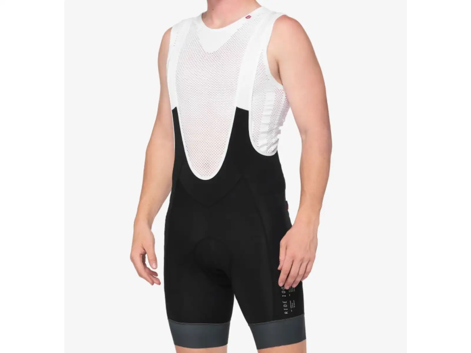 100% Exceeda pánske šortky na traky s vložkou Black/Charcoal