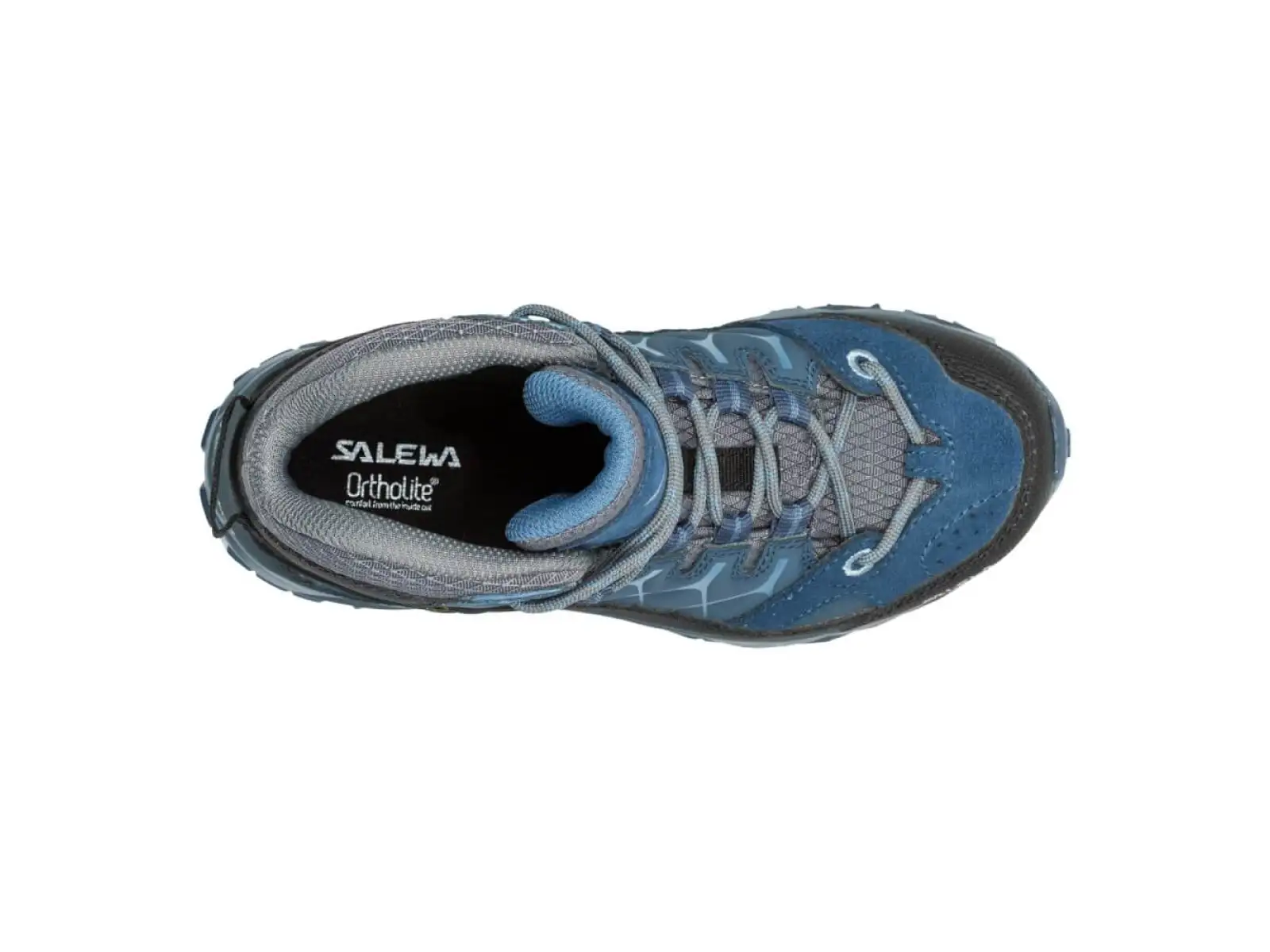 Salewa Alp Trainer Mid GTX detské outdoorové topánky Dark Denim Charcoal