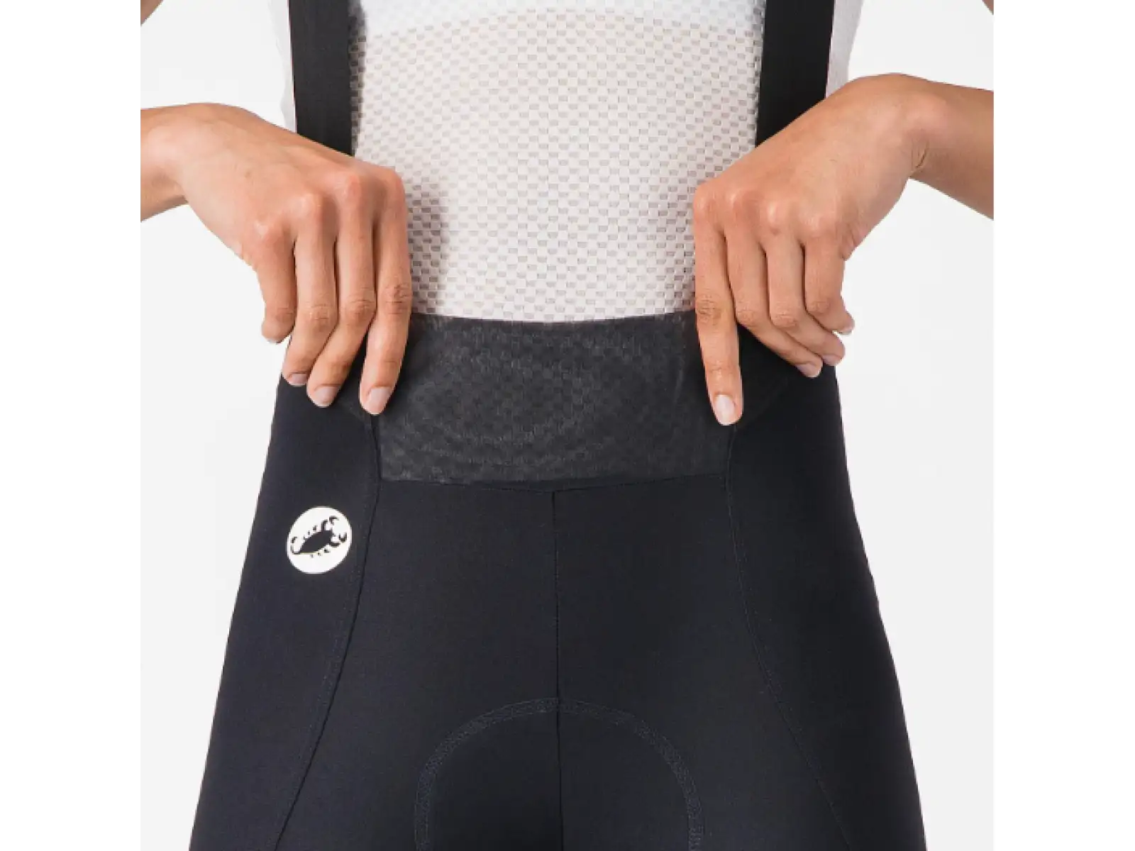 Castelli Espresso 2 W dámske kraťasy s vložkou a trakmi Black