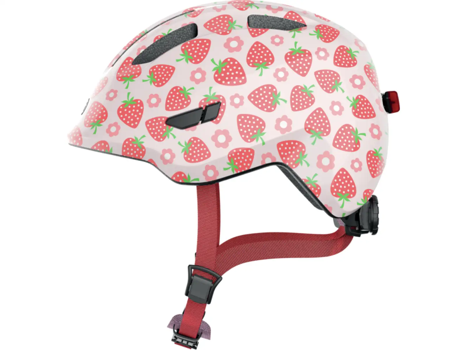 Abus Smiley 3.0 LED detská prilba Strawberry
