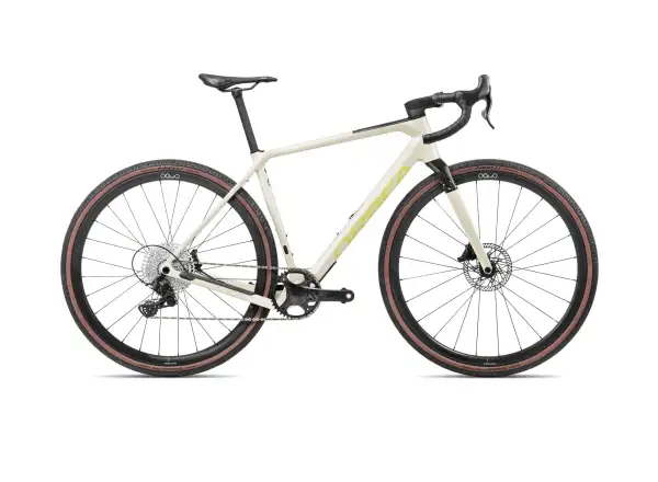 Orbea Terra M22TEAM 1X gravel bicykel Ivory White/Spicy Lime