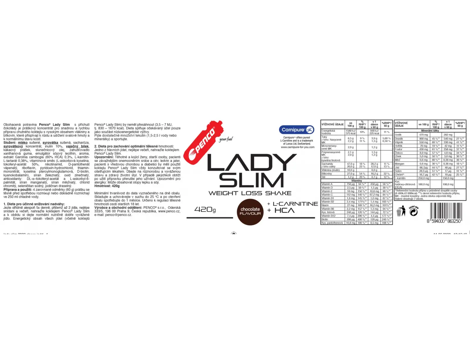 Penco Lady Slim 420g