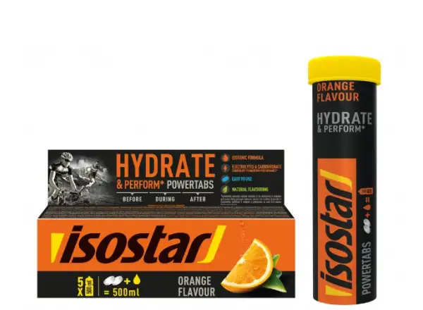 Isostar Powertabs šumivé tablety 120 g oranžová