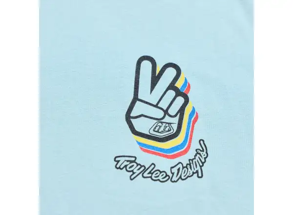 Troy Lee Designs Deuces pánske tričko krátky rukáv Dawn blue