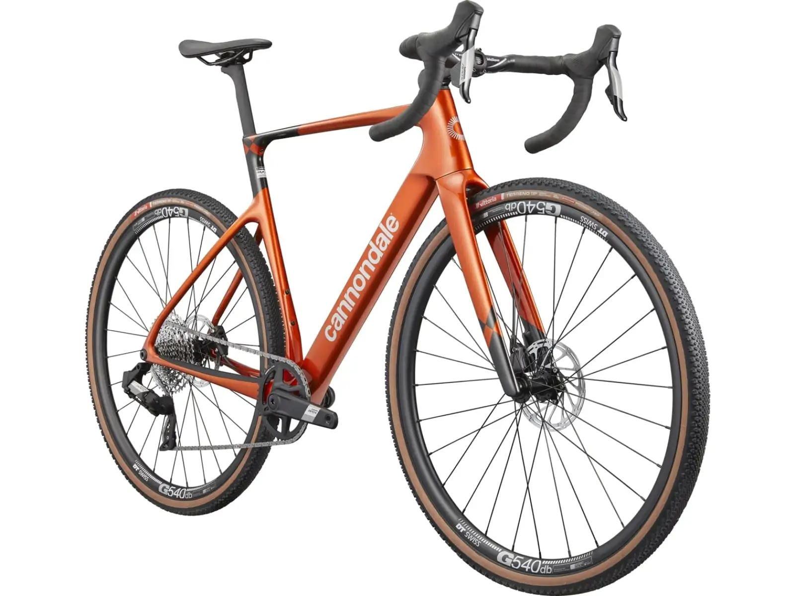 Cannondale SuperX 4 AXS gravel bicykel Flame Orange