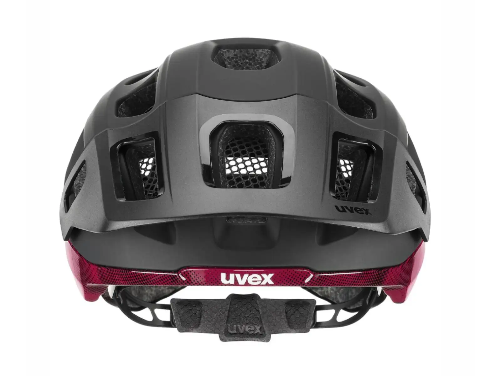 Uvex React MIPS MTB prilba Black/Ruby Red Matt