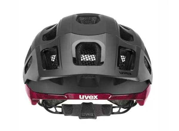 Uvex React MIPS MTB prilba Black/Ruby Red Matt