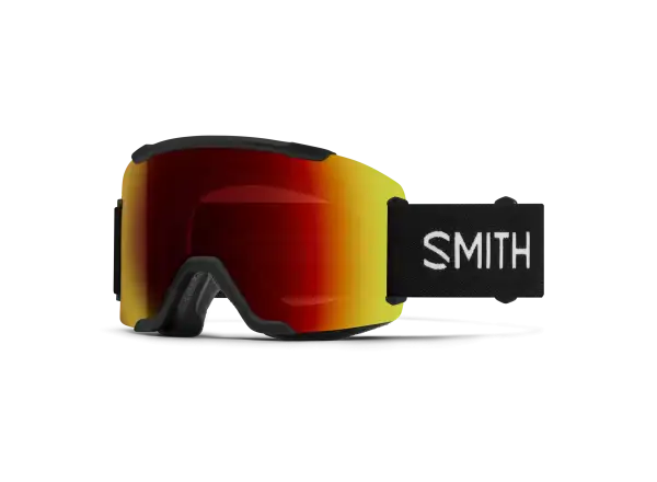Smith Squad lyžiarske okuliare Black / ChromaPop Sun Red Mirror (2 sklá)