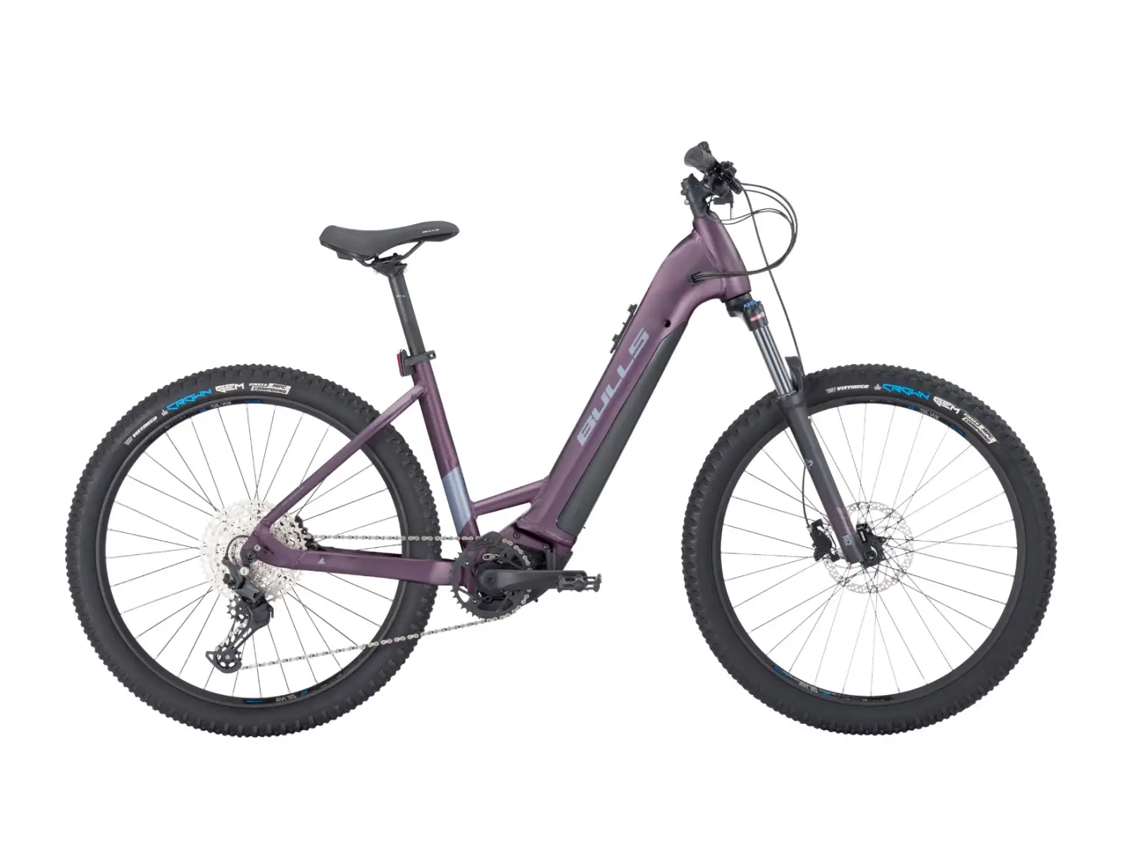 Bulls Aminga Eva 2 27,5 Wave 625 Wh horský bicykel Deep Berry Matt