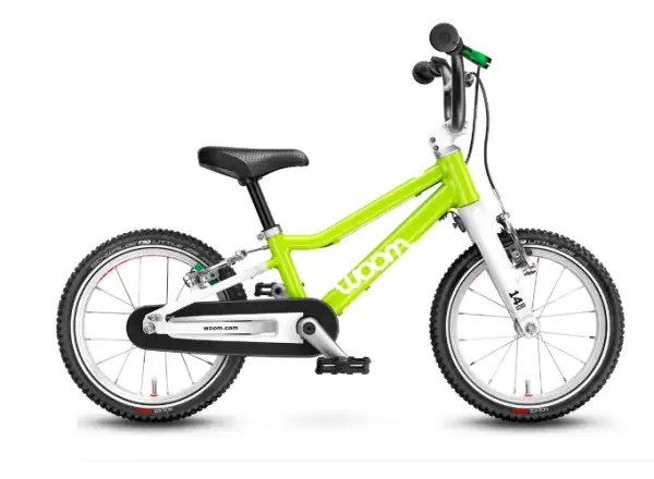 Woom 2 Lizard Lime 14 detský bicykel