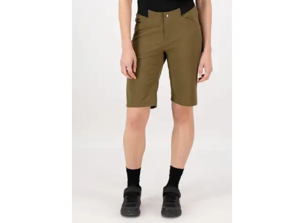 Mons Royale Diversion Merino Trail dámske kraťasy Dark Olive