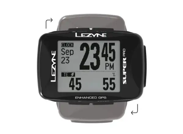 Lezyne Super Pro GPS navigácia čierna