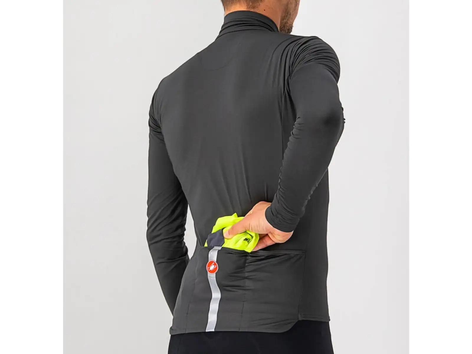 Castelli Squadra Stretch pánska bunda light black/dark gray