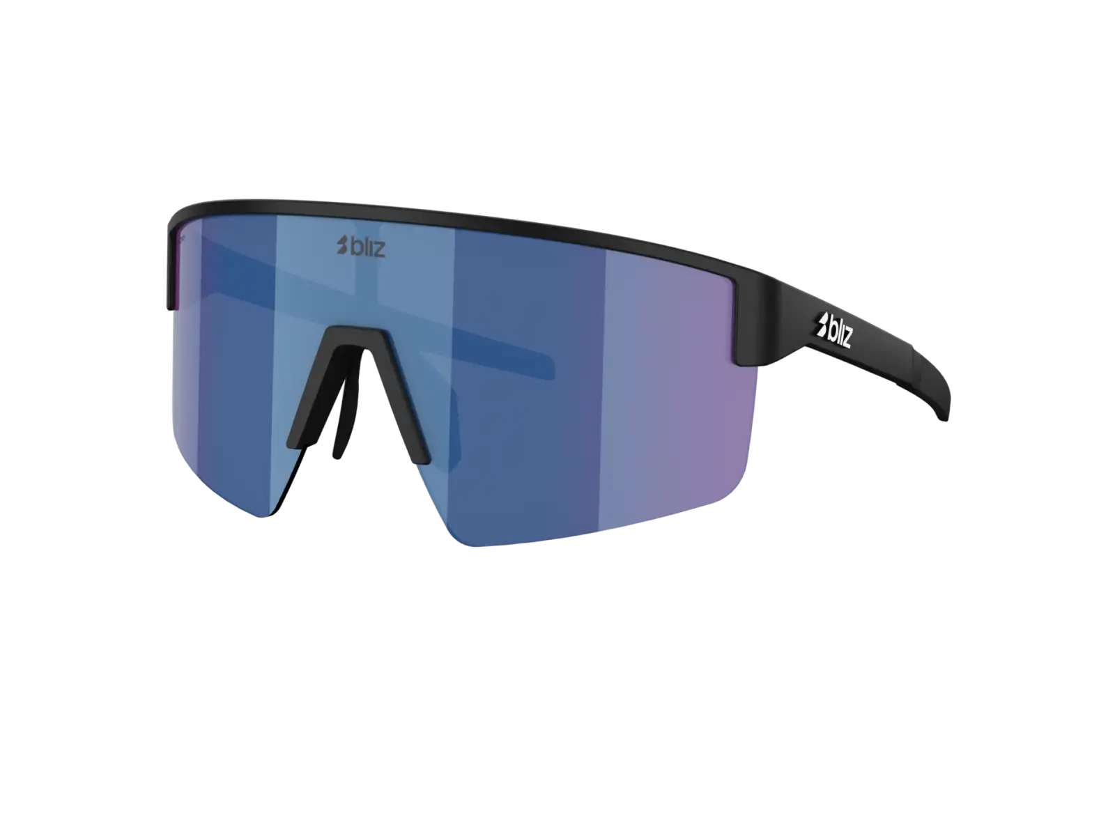 Bliz P004 slnečné okuliare Matte Black/Grey Blue Mirror