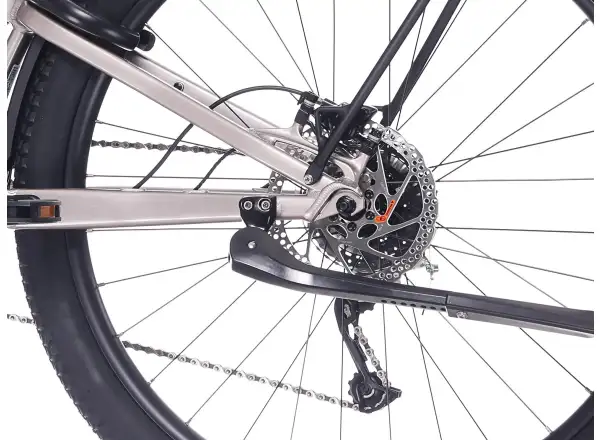 Rock Machine Crossride e450 FS nízkonavstupové celoodpružené elektrobicykel Sand Grey/Black