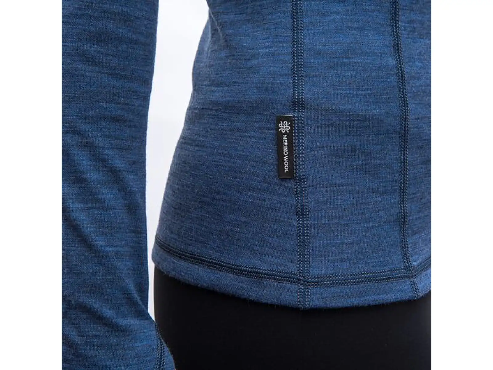 Sensor Merino Bold dámske tričko dlhý rukáv Cool Blue