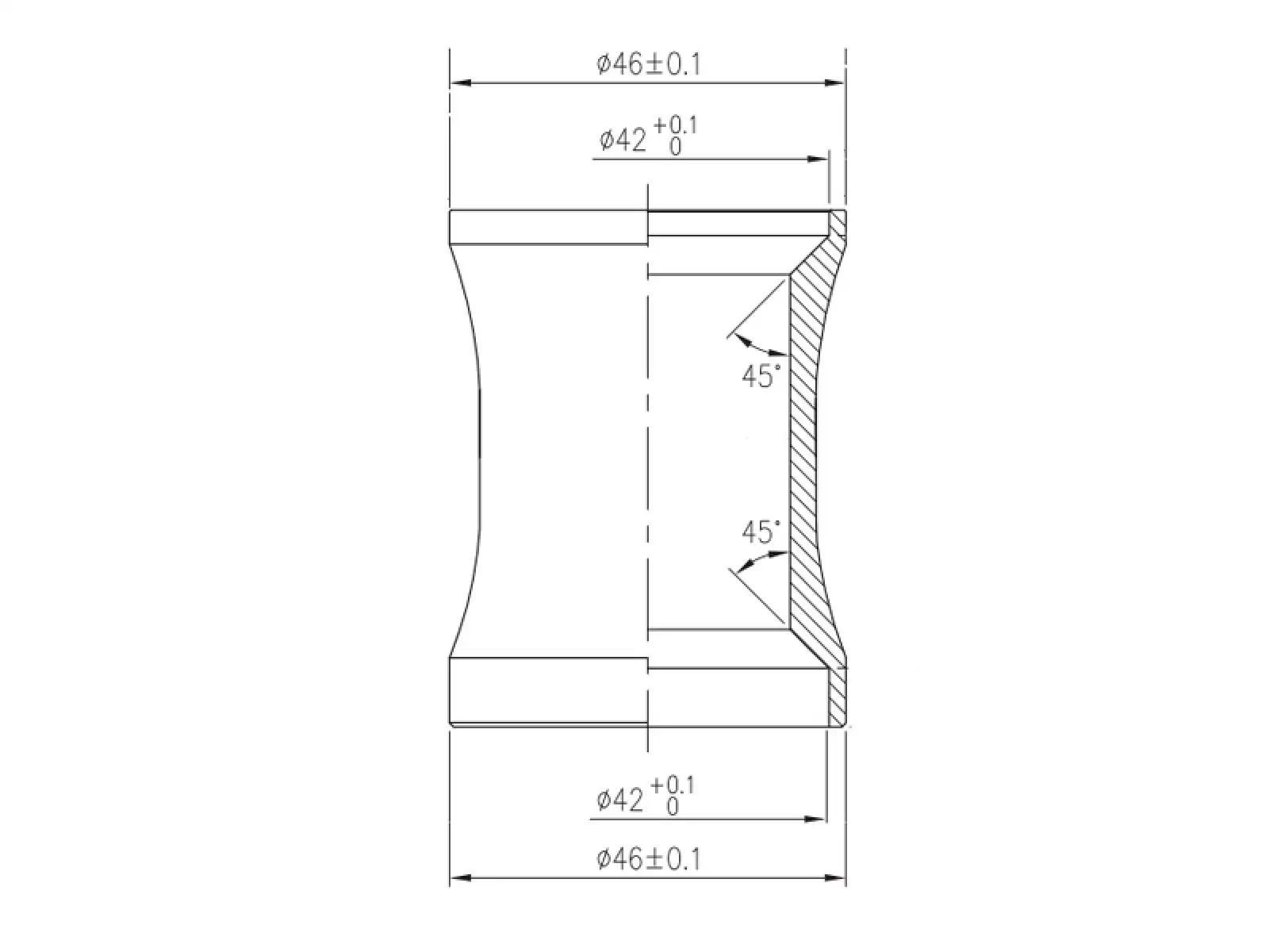 FSA Orbit CE 8 mm 45x45 Campy 41,8 mm Drop In hlavové zloženie čierna