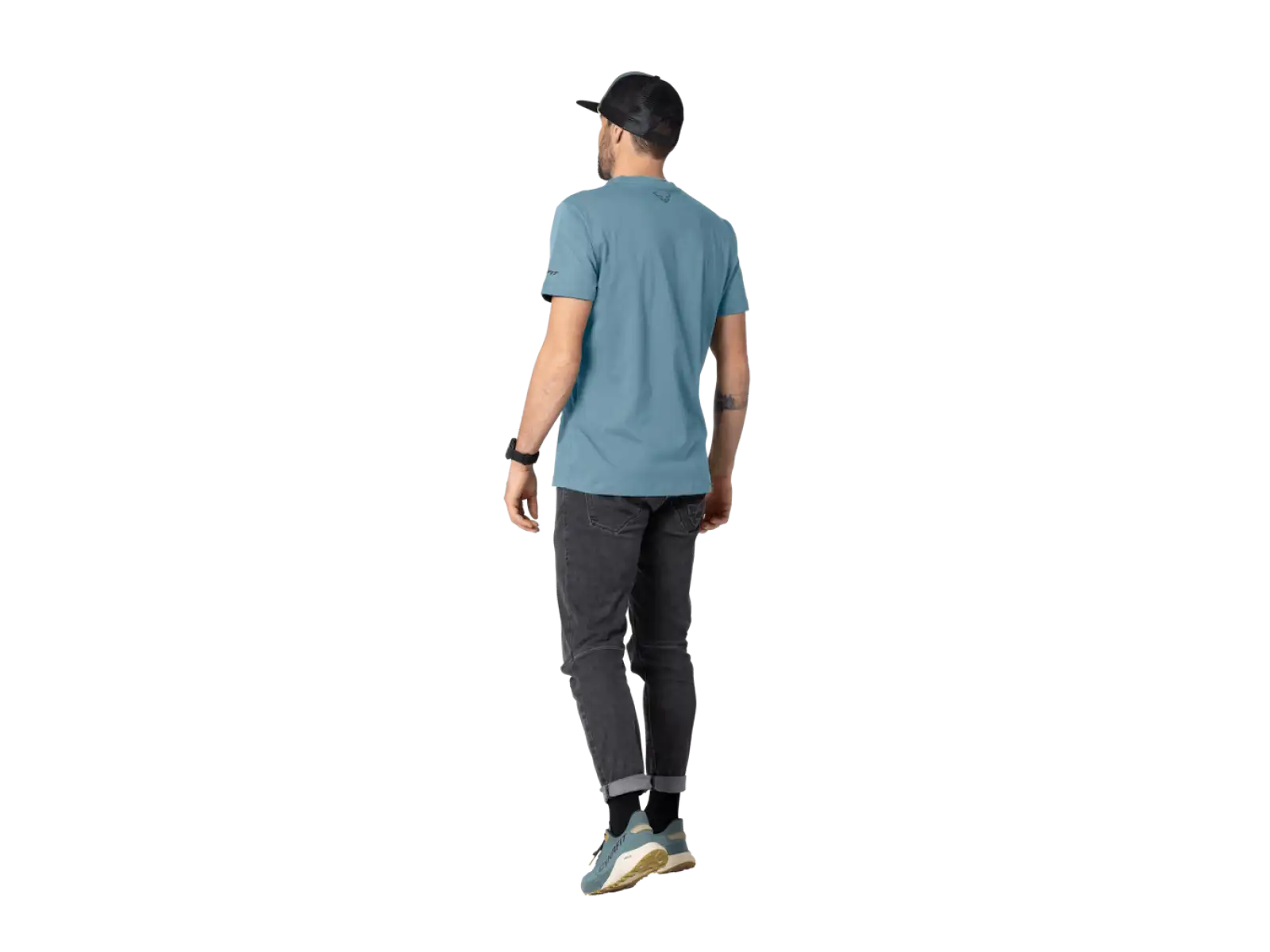 Dynafit Graphic Cotton pánske tričko krátky rukáv Smoke Blue