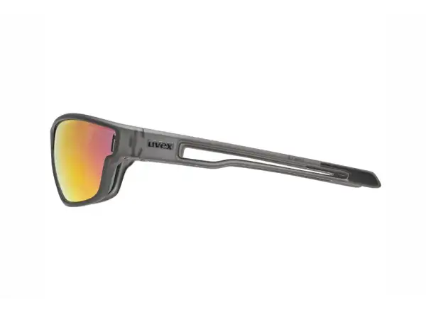 Uvex Sportstyle 806 okuliare Smoke Matt/Mirror Red
