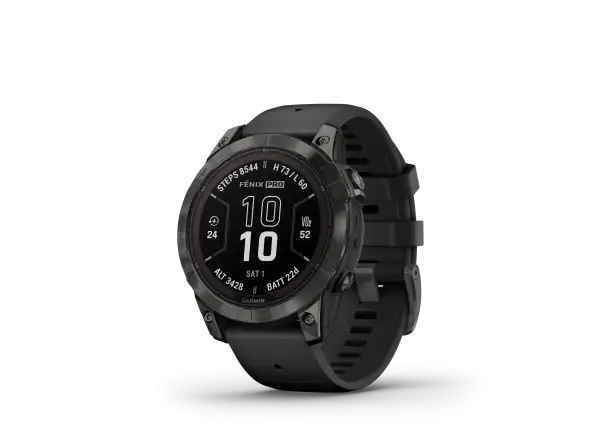 Inteligentné hodinky Garmin fenix 7 Pro Sapphire Solar Edition Carbon Grey DLC Titanium/Black