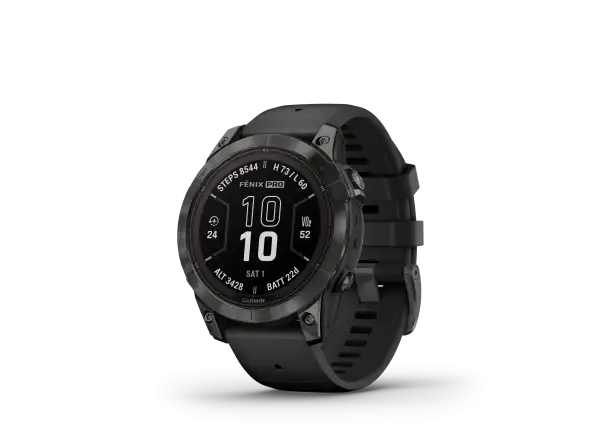 Garmin fenix 7 Pro Sapphire Solar Edition inteligentné hodinky Carbon Grey DLC Titanium/Black