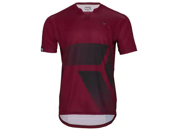 Silvini Gallo pánsky voľný dres krátky rukáv Merlot/Black