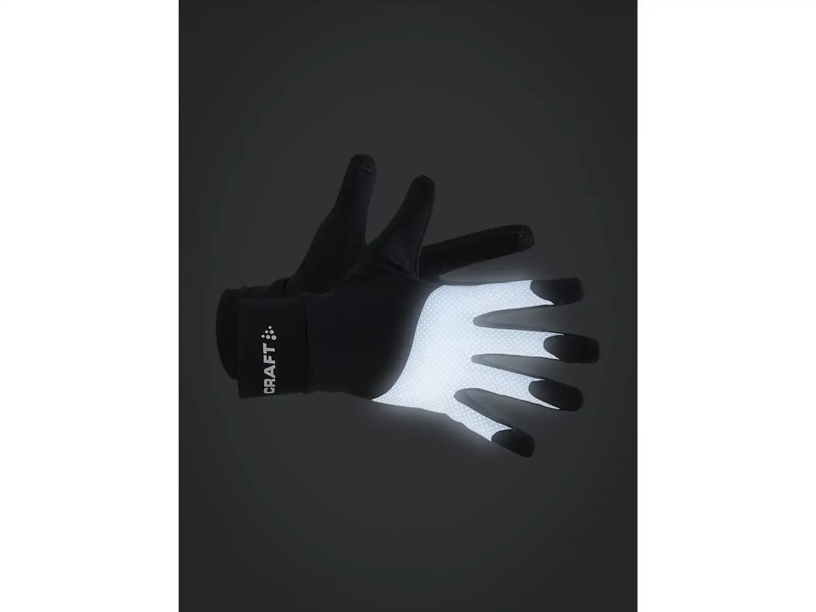 Craft ADV Lumen Fleece bežecké rukavice čierna